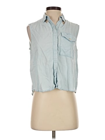 RACHEL Rachel Roy Sleeveless Button-Down Shirt (view 1)