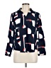 Unbranded Print Blue Long Sleeve Blouse Size M - photo 1