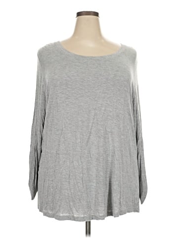 Lane Bryant Outlet 3/4 Sleeve T-Shirt (view 1)
