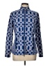 J. McLaughlin Print Blue Track Jacket Size L - photo 1