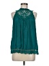 VICI Teal Sleeveless Blouse Size M - photo 1