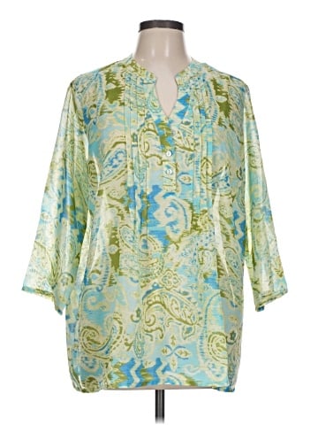 Salon Studio by Haband 3/4 Sleeve Blouse (view 1)