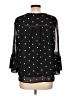 Fever Polka Dots Black 3/4 Sleeve Blouse Size L - photo 2