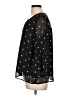 Fever Polka Dots Black 3/4 Sleeve Blouse Size L - photo 5