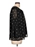 Fever Polka Dots Black 3/4 Sleeve Blouse Size L - photo 4