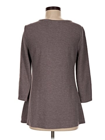 LOGO by Lori Goldstein 3/4 Sleeve Top (view 2)