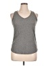Maison Jules 100% Cotton Gray Tank Top Size XL - photo 1