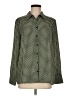 Monoprix femme 100% Polyester Houndstooth Green Long Sleeve Blouse Size EU 40 / US 10 - photo 1