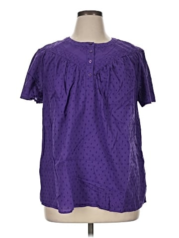 Lane Bryant Short Sleeve Blouse (view 1)