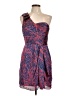 BCBGeneration 100% Polyester Animal Print Blue Cocktail Dress Size 10 - photo 1