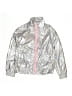 Fuzarka Metallic Silver Track Jacket Size 9 - 10 - photo 1