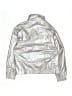 Fuzarka Metallic Silver Track Jacket Size 9 - 10 - photo 2