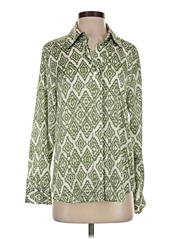 Zara Long Sleeve Button-Down Shirt (view 1)