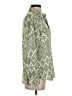 Zara Print Green Long Sleeve Button-Down Shirt Size S - photo 4