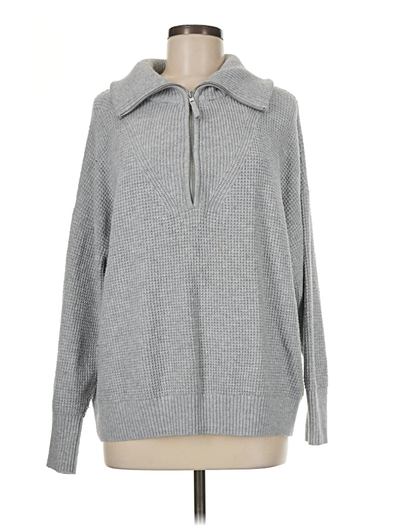 Pre-owned Aerie Pullover Sweater In Gray