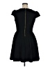 Elle Solid Black Casual Dress Size 16 - photo 2