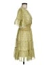 Max Studio 100% Polyester Yellow Cocktail Dress Size M - photo 4