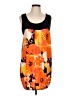 Assorted Brands Graphic Orange Casual Dress Size 12 - photo 1