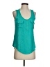 Active USA 100% Rayon Teal Sleeveless Blouse Size S - photo 1