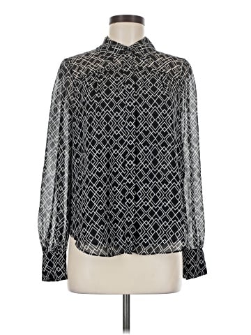 Joie Long Sleeve Silk Top (view 1)