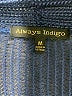 Always Indigo Blue Cardigan Size M - photo 7