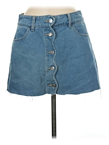 Francesca's Denim Skirt (view 1)