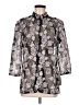 Alex Evenings Paisley Silver 3/4 Sleeve Blouse Size M - photo 1