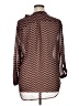 Tacera 100% Polyester Chevron-herringbone Brown 3/4 Sleeve Blouse Size XL - photo 2