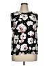 Ellen Tracy Floral Black Sleeveless Blouse Size XL - photo 1