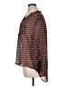 Tacera 100% Polyester Chevron-herringbone Brown 3/4 Sleeve Blouse Size XL - photo 5