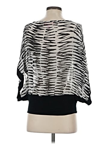 Banana Republic Trina Turk Collection 3/4 Sleeve Silk Top (view 2)