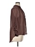 Tacera 100% Polyester Chevron-herringbone Brown 3/4 Sleeve Blouse Size XL - photo 4