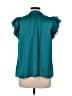 Current Air 100% Recycled Polyester Teal Sleeveless Blouse Size M - photo 2