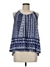 Green Dragon 100% Rayon Blue Sleeveless Blouse Size M - photo 1