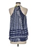 Green Dragon 100% Rayon Blue Sleeveless Blouse Size M - photo 2