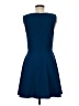Everly Solid Blue Cocktail Dress Size M - photo 2