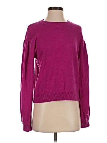 Aqua Cashmere Pullover Sweater (view 1)