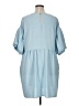 Arula 100% Polyester Solid Blue Casual Dress Size 1X - photo 2