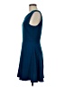 Everly Solid Blue Cocktail Dress Size M - photo 5