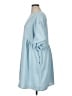 Arula 100% Polyester Solid Blue Casual Dress Size 1X - photo 5