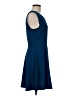 Everly Solid Blue Cocktail Dress Size M - photo 4