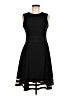Calvin Klein Solid Black Cocktail Dress Size 6 - photo 1