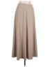 Unbranded Solid Tan Formal Skirt Size L - photo 1