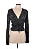 Zara Polka Dots Black Long Sleeve Blouse Size M - photo 1