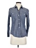 Old Navy 100% Cotton Polka Dots Blue Long Sleeve Button-Down Shirt Size S - photo 1