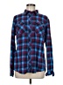 Duluth Trading Co. Plaid Blue Long Sleeve Button-Down Shirt Size M - photo 1