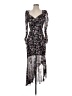FLORET STUDIOS 100% Polyester Floral Purple Cocktail Dress Size S - photo 1