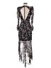 FLORET STUDIOS 100% Polyester Floral Purple Cocktail Dress Size S - photo 2