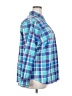 Chaps 100% Cotton Plaid Blue Long Sleeve Button-Down Shirt Size 2X - photo 4