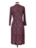 Talbots Paisley Burgundy Cocktail Dress Size L - photo 2